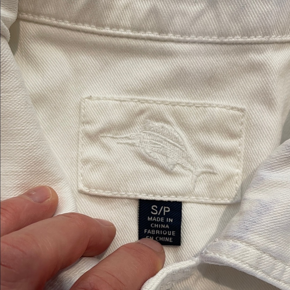 Tommy Bahama Women's White Denim Jacket - Picture 6 of 7